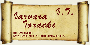 Varvara Torački vizit kartica
